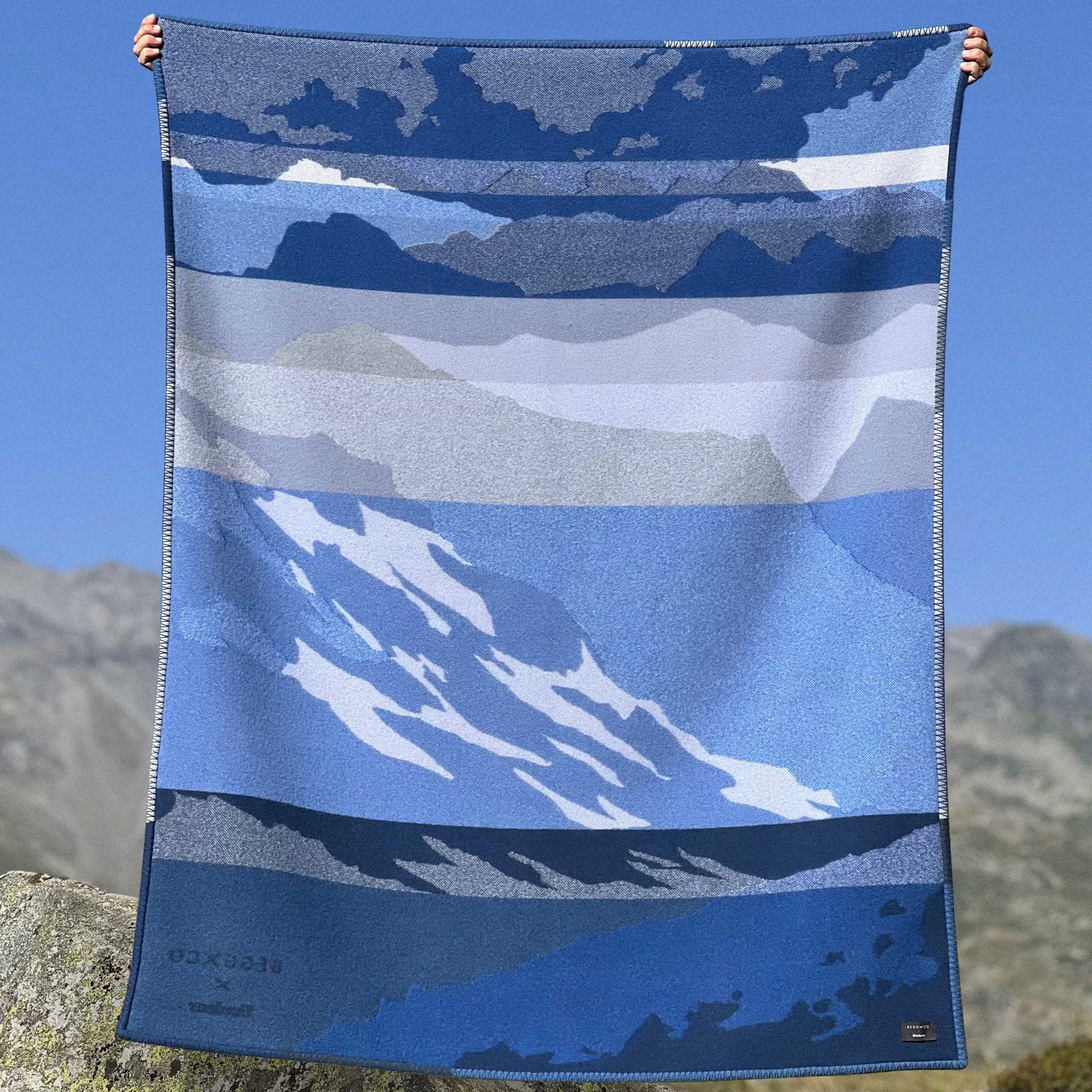 Mountains Lambswool Cashmere Blanket by Begg x Co - Image 3