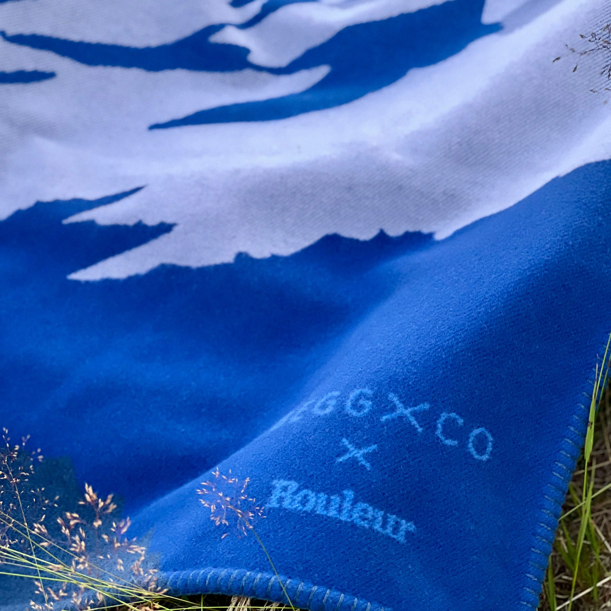 Mountains Lambswool Cashmere Blanket by Begg x Co - Image 4