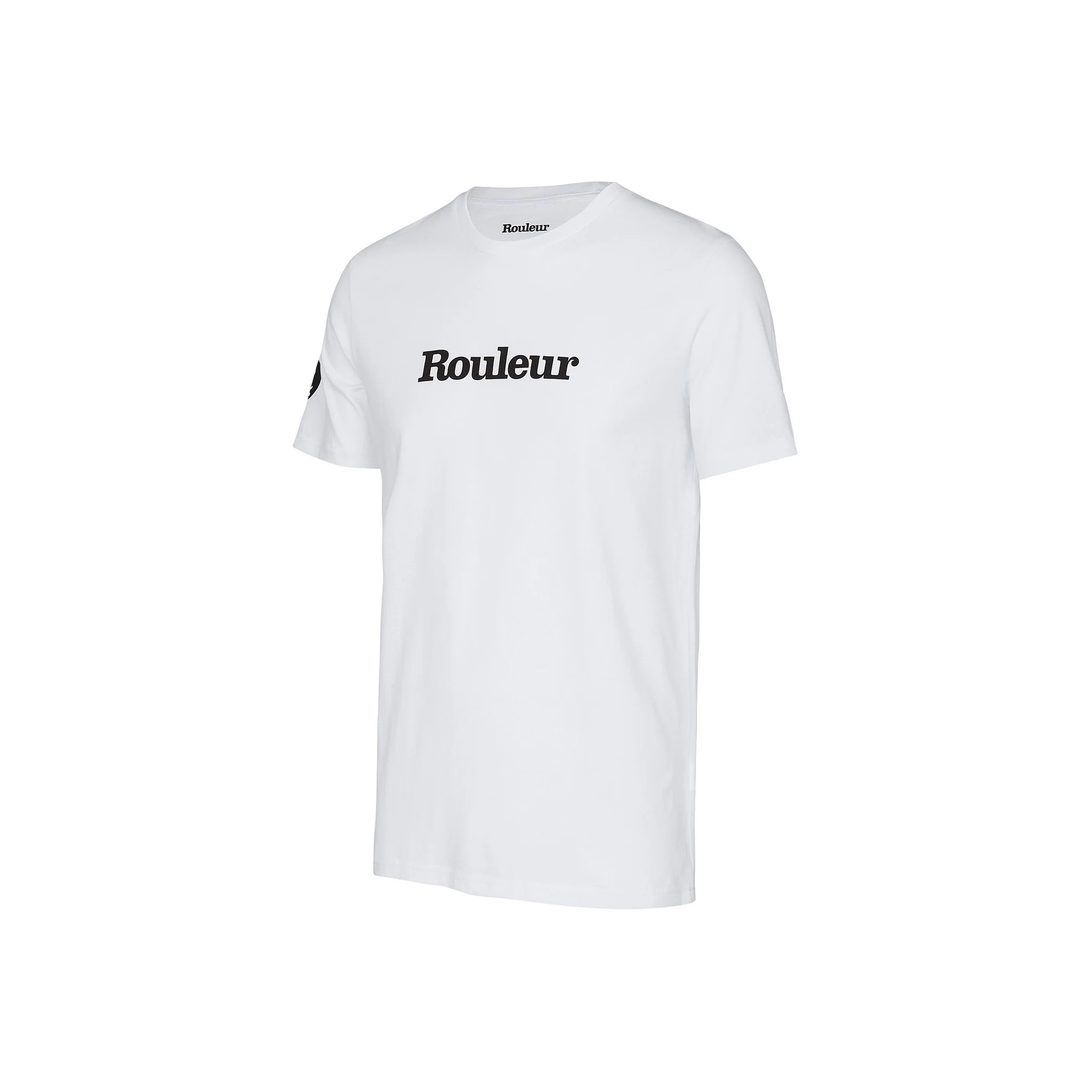 Rouleur Logo Organic Unisex T-Shirt – White - Image 3