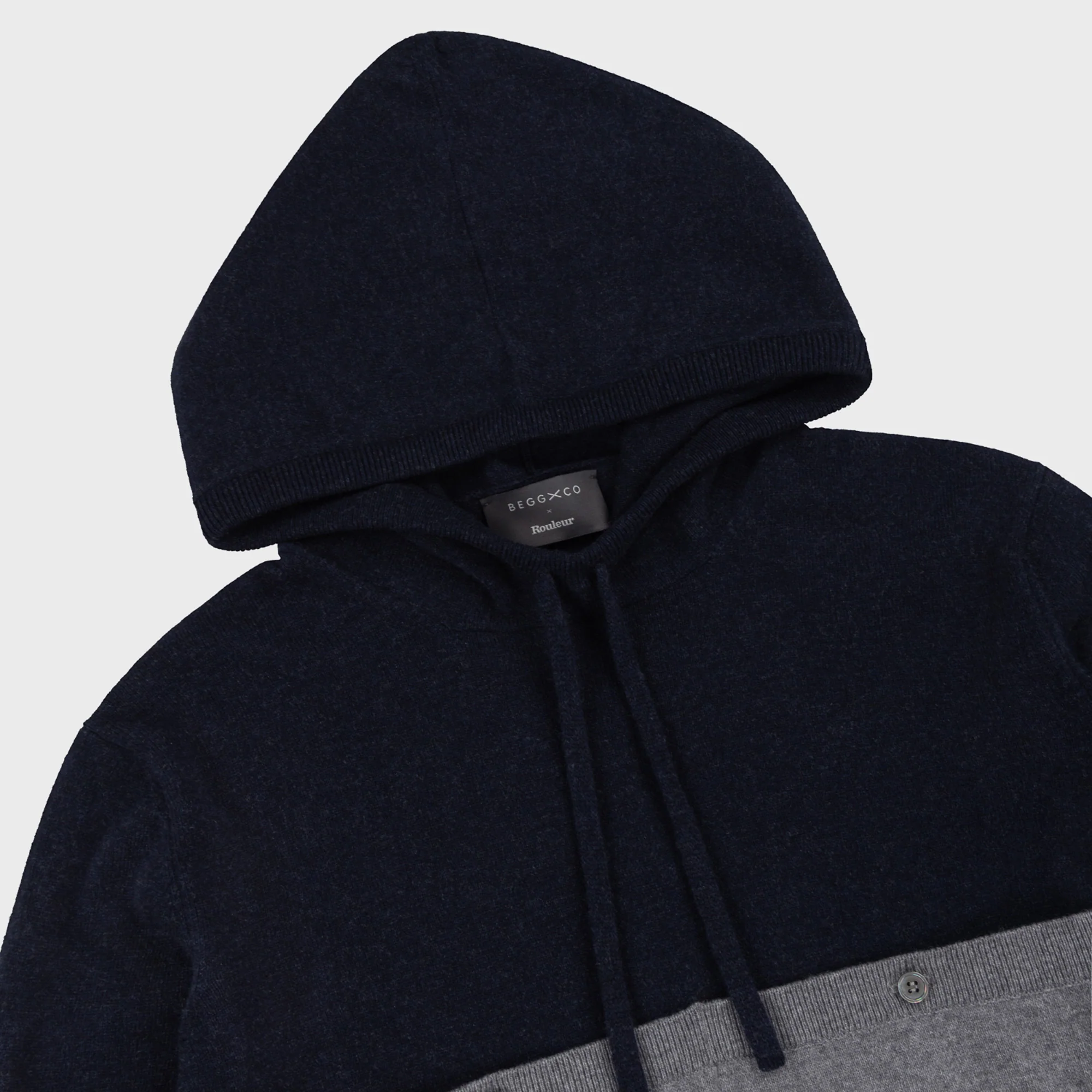 Rouleur x Begg x Co Hoodie Navy - Image 3
