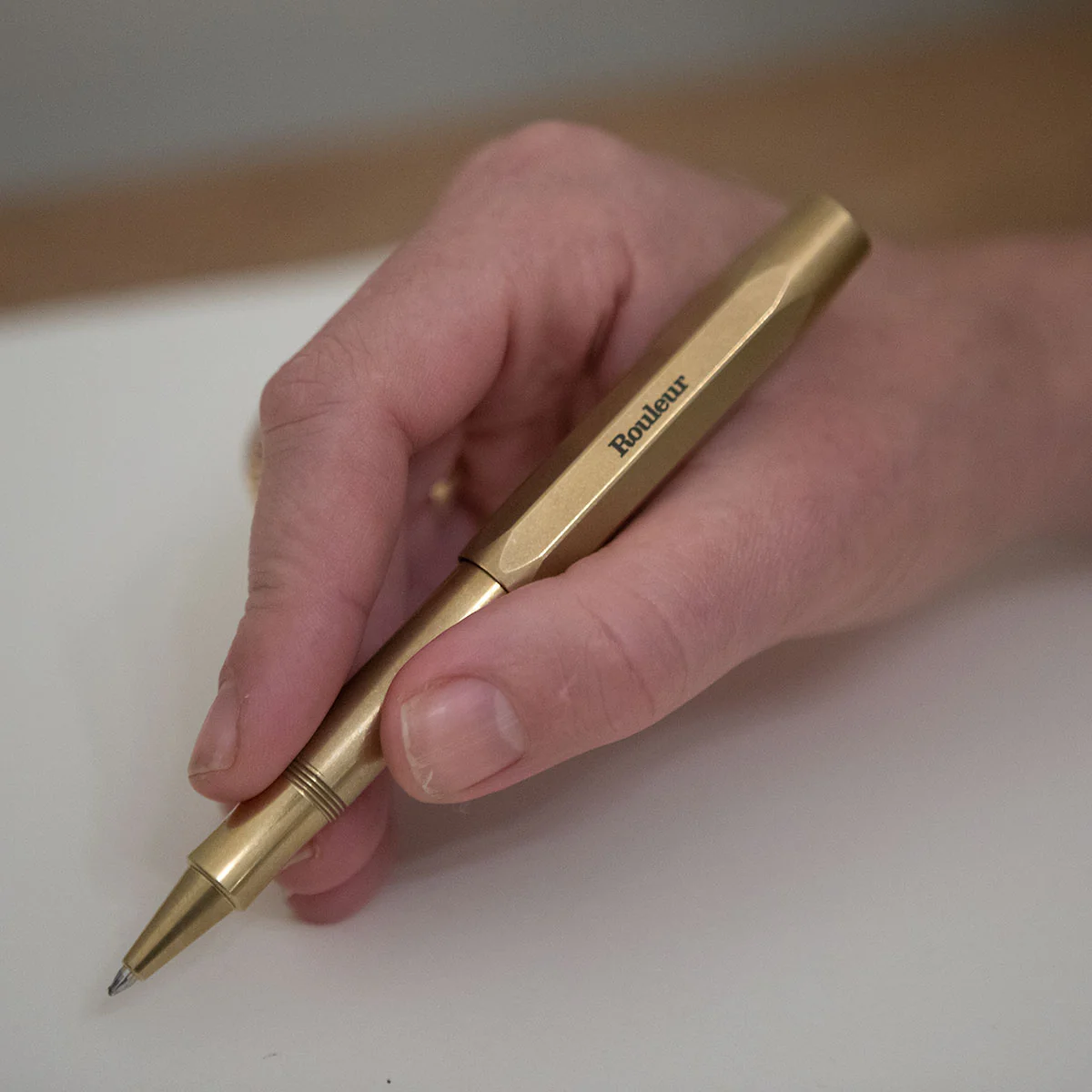 Rouleur x Kaweco Rollerball Pen - Brass + Black etched logo - Image 7